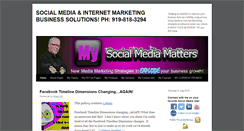 Desktop Screenshot of mysocialmediamatters.com
